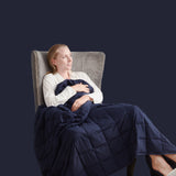 BB BLINBLIN Weighted Blanket Heavy Blanket Navy Blue