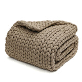 BB BLINBLIN Knitted Weighted Blanket -Khaki