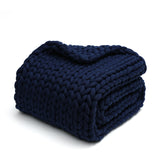 BB BLINBLIN Knitted Weighted Blanket -Navy Blue