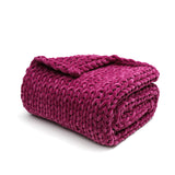 BB BLINBLIN Knitted Weighted Blanket -Purple