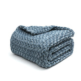 BB BLINBLIN Knitted Weighted Blanket -Blue