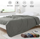 BB BLINBLIN Microfiber Duvet Cover for Weighted Blankets -Dark Grey