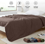 BB BLINBLIN Microfiber Duvet Cover for Weighted Blankets -Chocalote