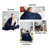 BB BLINBLIN Weighted Blanket Heavy Blanket Navy Blue