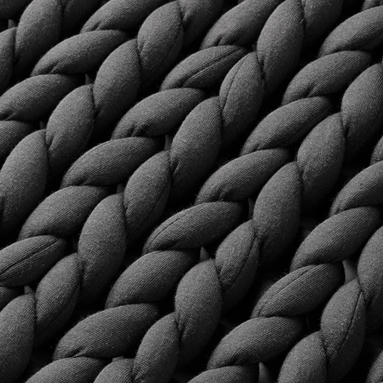 BB BLINBLIN Knitted Weighted Blanket -Dark Grey – blinblinhome