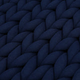 BB BLINBLIN Knitted Weighted Blanket -Navy Blue